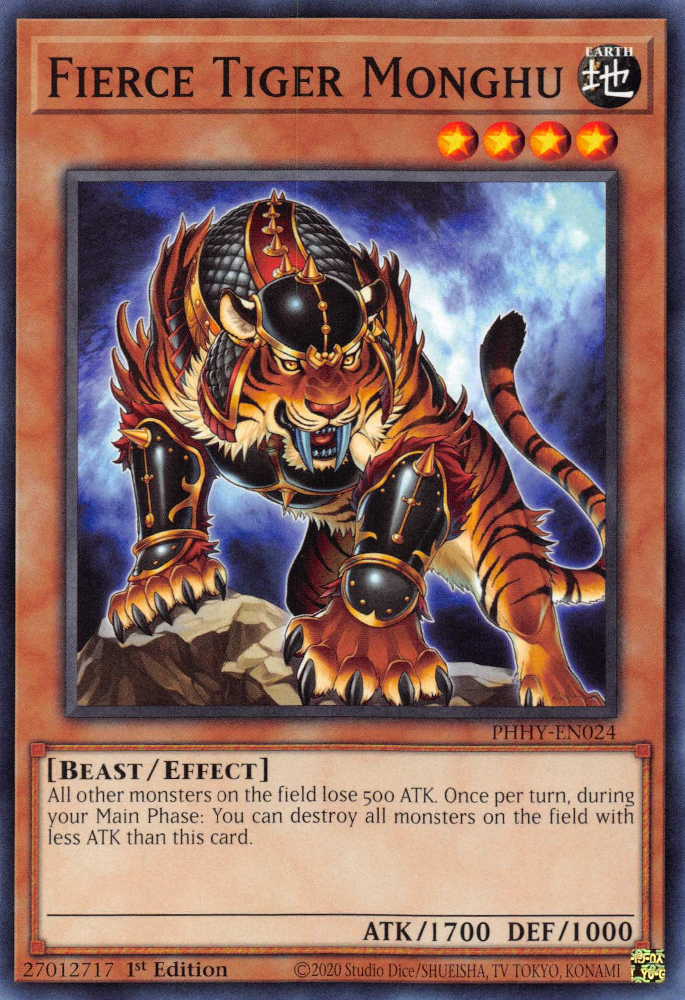 Fierce Tiger Monghu [PHHY-EN024] Common | Anubis Games and Hobby