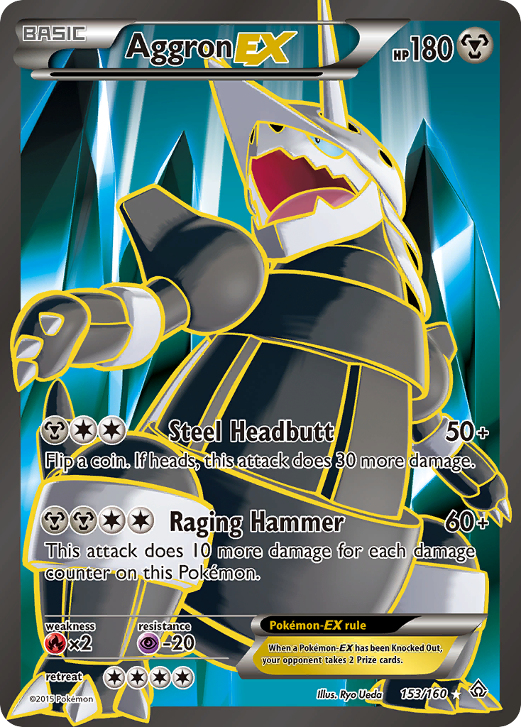 Aggron EX (153/160) [XY: Primal Clash] | Anubis Games and Hobby