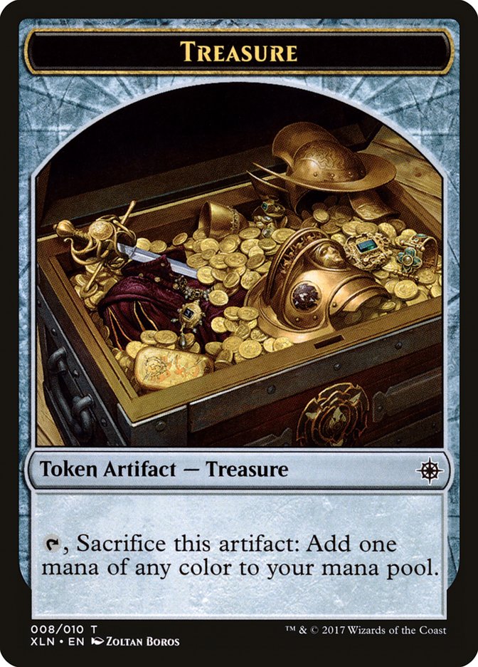 Treasure Token (008/010) [Ixalan Tokens] | Anubis Games and Hobby