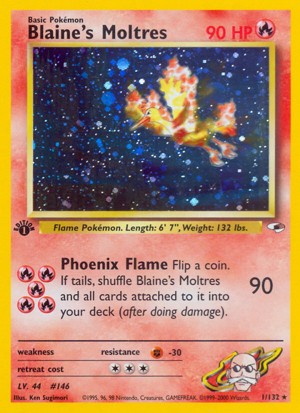 Blaine's Moltres (1/132) [Gym Heroes 1st Edition] | Anubis Games and Hobby