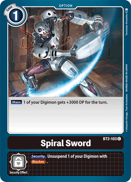 Spiral Sword [BT2-103] [Release Special Booster Ver.1.0] | Anubis Games and Hobby