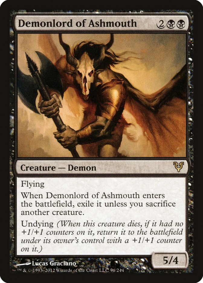 Demonlord of Ashmouth [Avacyn Restored] | Anubis Games and Hobby