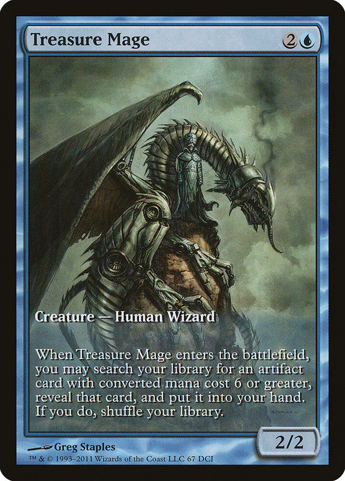 Treasure Mage (Extended Art) [Mirrodin Besieged Promos] | Anubis Games and Hobby
