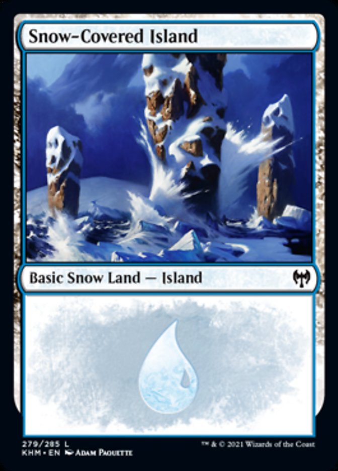 Snow-Covered Island (279) [Kaldheim] | Anubis Games and Hobby