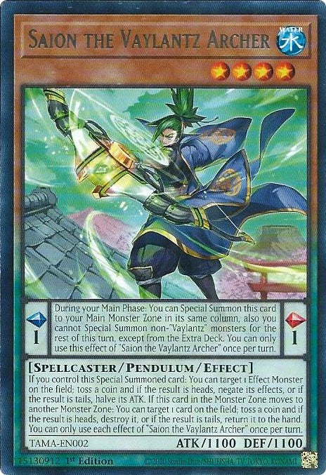 Saion the Vaylantz Archer [TAMA-EN002] Rare | Anubis Games and Hobby