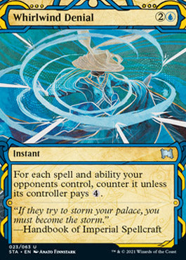 Whirlwind Denial (Foil Etched) [Strixhaven: School of Mages Mystical Archive] | Anubis Games and Hobby