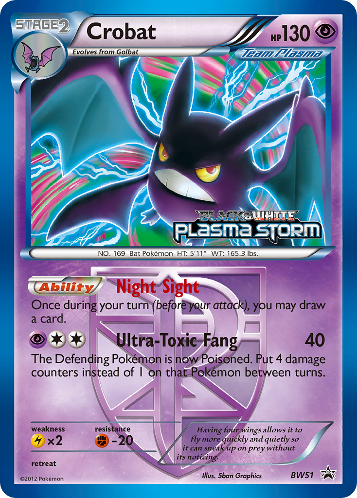 Crobat (BW51) [Black & White: Black Star Promos] | Anubis Games and Hobby