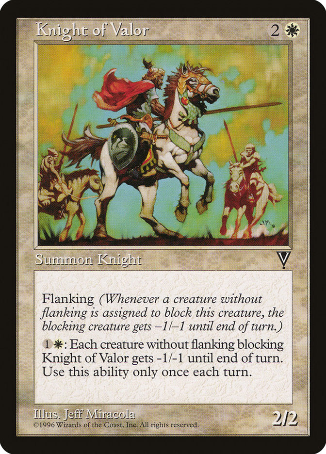 Knight of Valor [Visions] | Anubis Games and Hobby