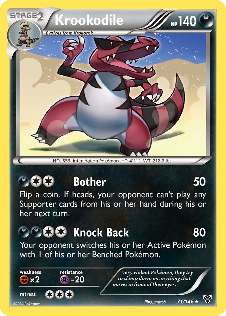 Krookodile (71/146) [XY: Base Set] | Anubis Games and Hobby