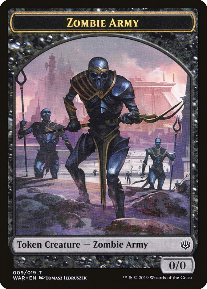 Zombie Army Token (009/019) [War of the Spark Tokens] | Anubis Games and Hobby