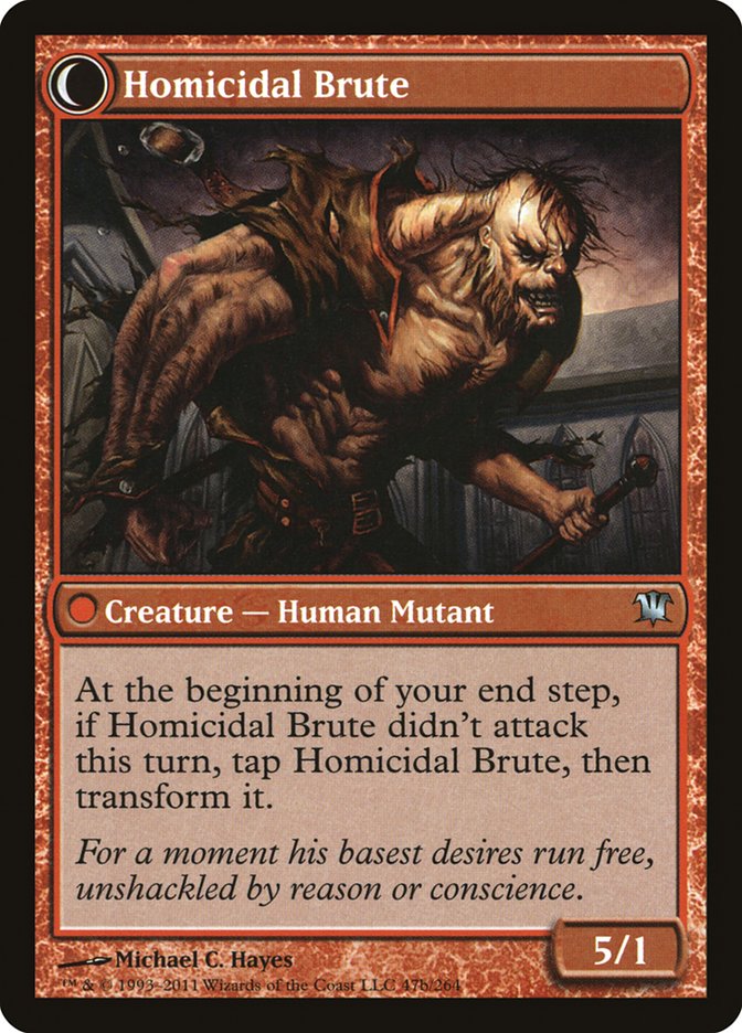 Civilized Scholar // Homicidal Brute [Innistrad] | Anubis Games and Hobby