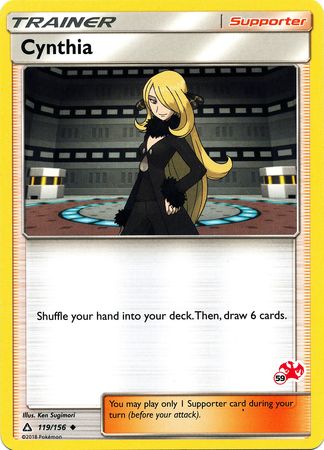 Cynthia (119/156) (Charizard Stamp #59) [Battle Academy 2020] | Anubis Games and Hobby