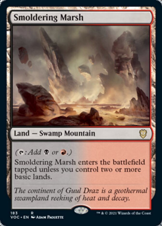 Smoldering Marsh [Innistrad: Crimson Vow Commander] | Anubis Games and Hobby