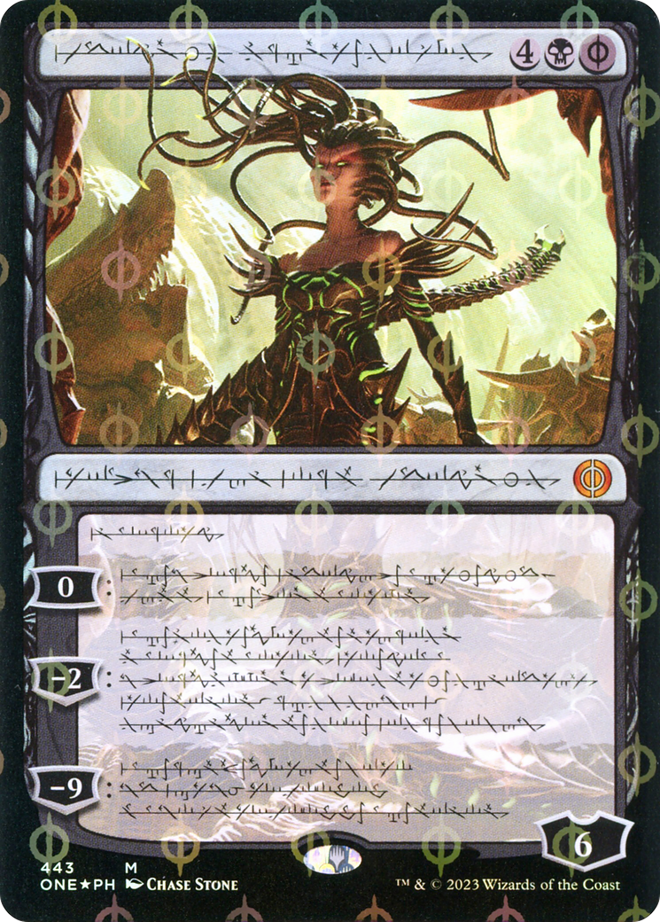 Vraska, Betrayal's Sting (Phyrexian Step-and-Compleat Foil) [Phyrexia: All Will Be One] | Anubis Games and Hobby