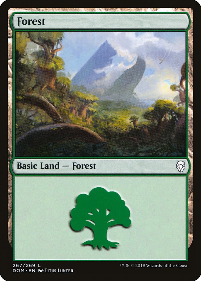 Forest (267) [Dominaria] | Anubis Games and Hobby