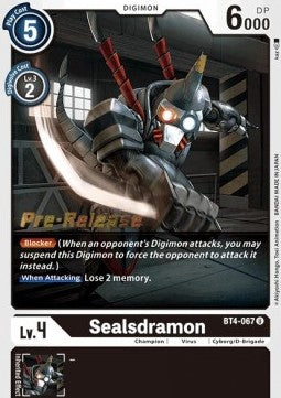 Sealsdramon [BT4-067] [Great Legend Pre-Release Promos] | Anubis Games and Hobby