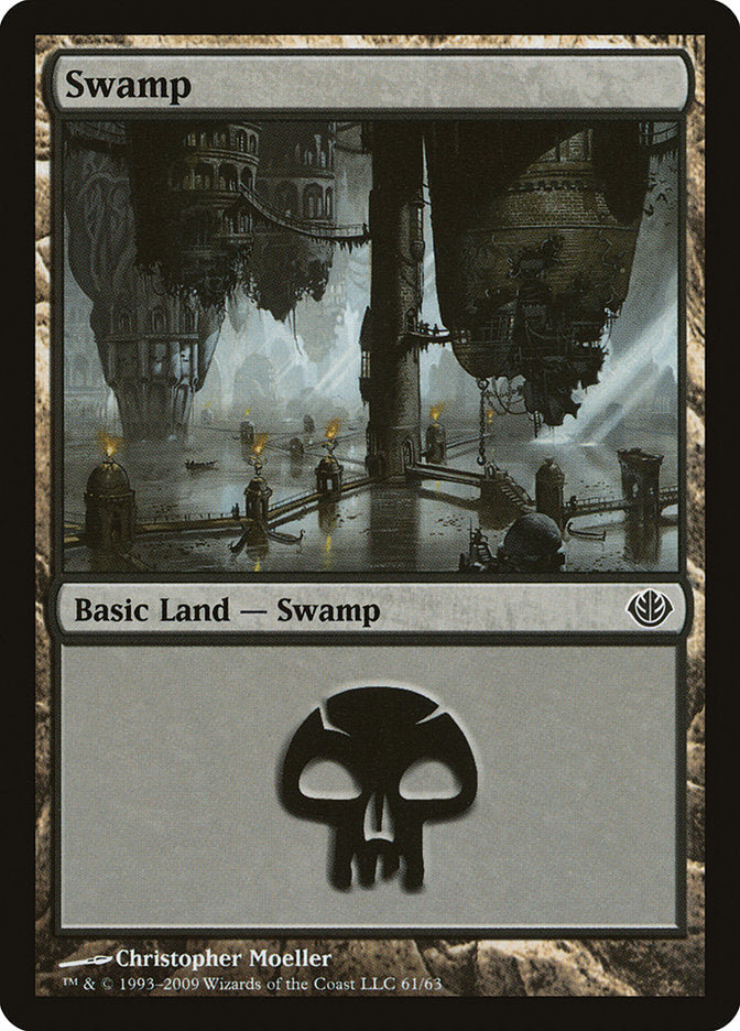 Swamp (61) [Duel Decks: Garruk vs. Liliana] | Anubis Games and Hobby