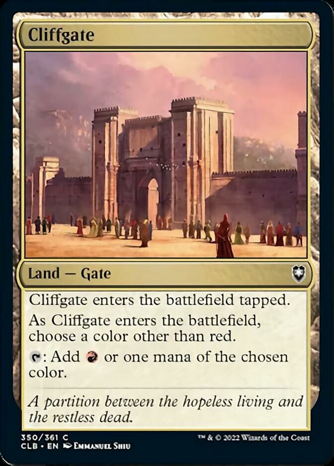 Cliffgate [Commander Legends: Battle for Baldur's Gate] | Anubis Games and Hobby