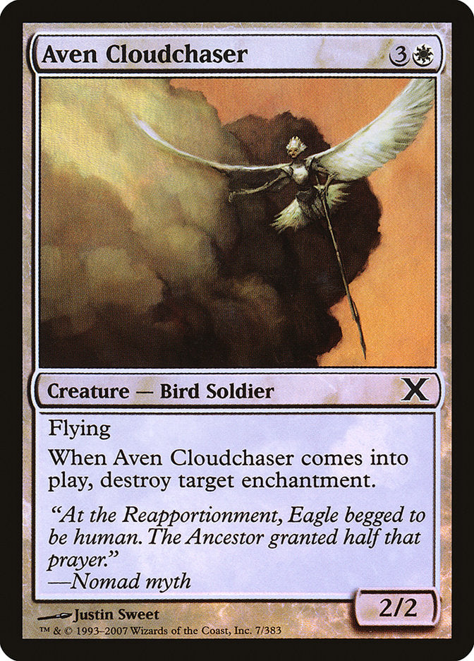 Aven Cloudchaser (Premium Foil) [Tenth Edition] | Anubis Games and Hobby