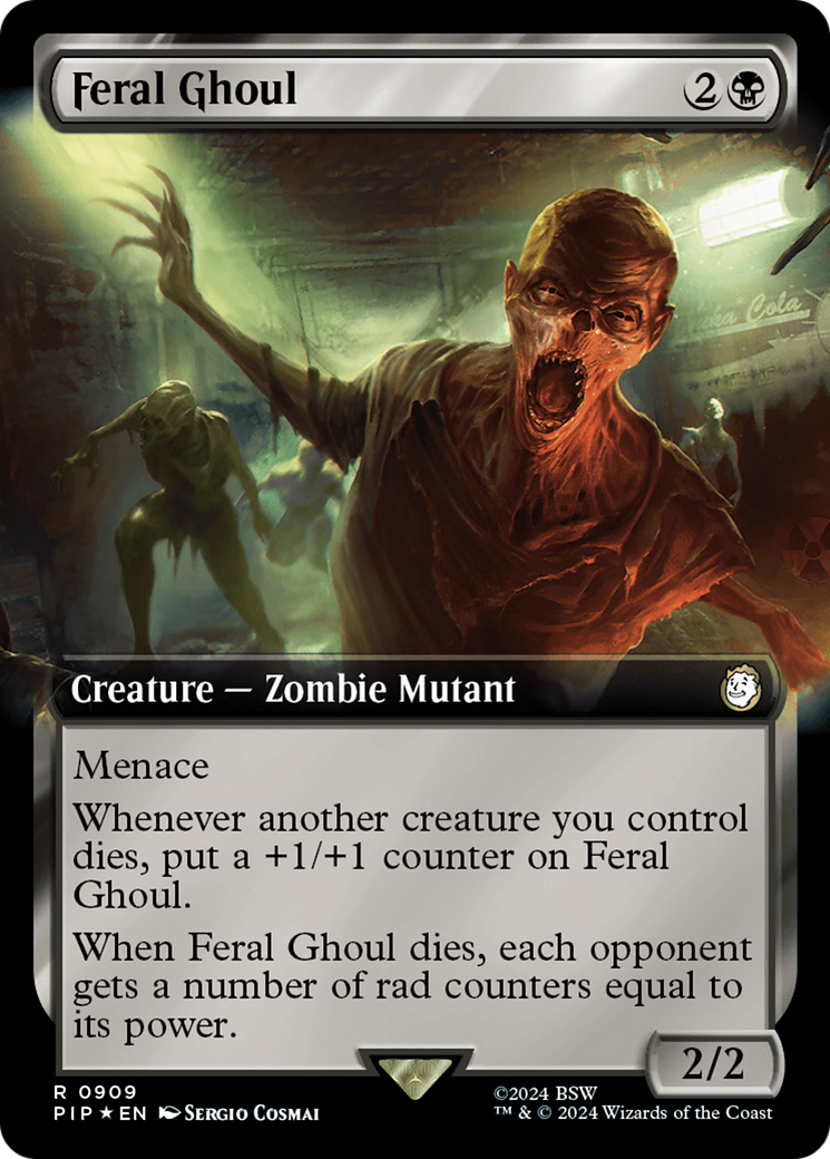 Feral Ghoul (Extended Art) (Surge Foil) [Fallout] | Anubis Games and Hobby