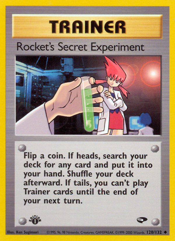 Rocket's Secret Experiment (120/132) [Gym Challenge 1st Edition] | Anubis Games and Hobby