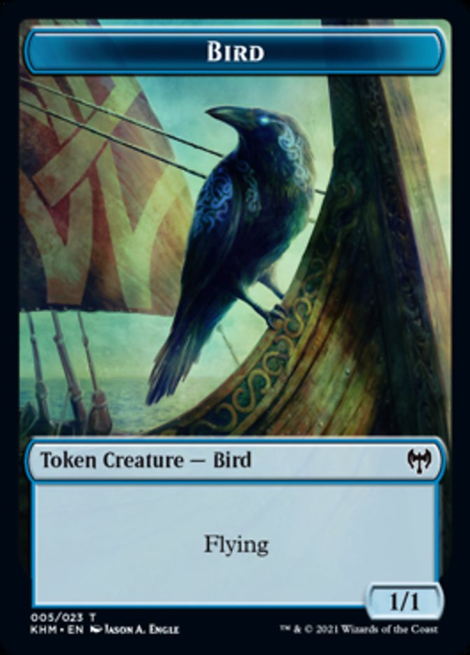 Bird Token [Kaldheim Tokens] | Anubis Games and Hobby