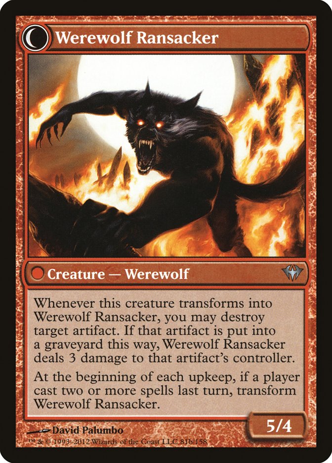 Afflicted Deserter // Werewolf Ransacker [Dark Ascension] | Anubis Games and Hobby