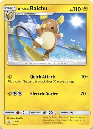 Alolan Raichu (SM65) (Jumbo Card) [Sun & Moon: Black Star Promos] | Anubis Games and Hobby