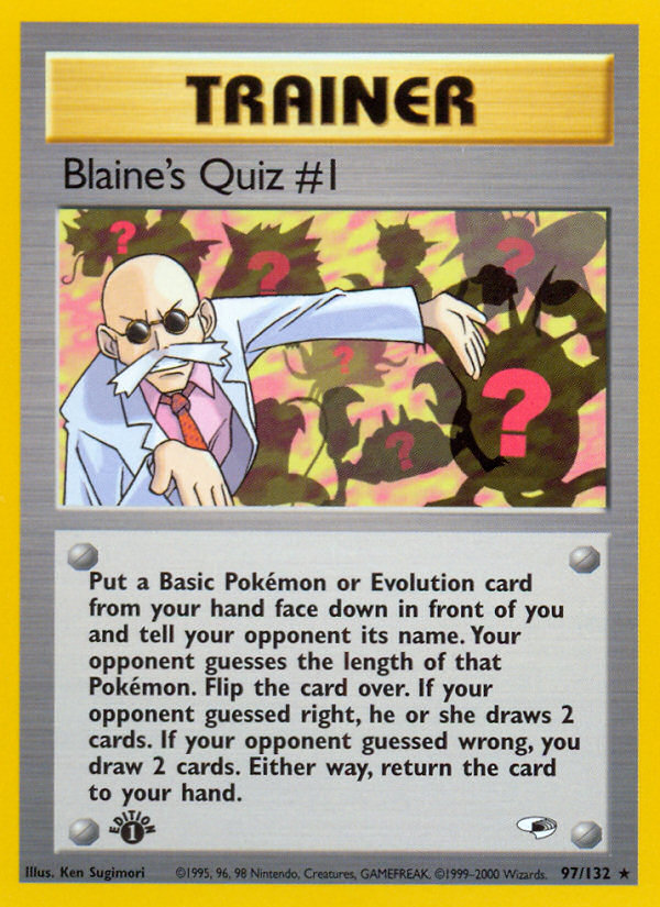 Blaine's Quiz #1 (97/132) [Gym Heroes 1st Edition] | Anubis Games and Hobby