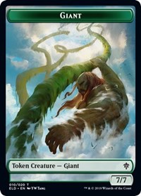 Giant // Food (16) Double-Sided Token [Throne of Eldraine Tokens] | Anubis Games and Hobby