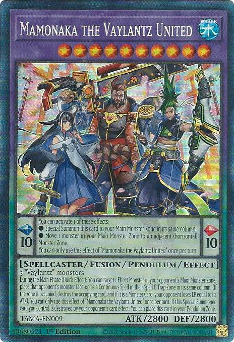 Mamonaka the Vaylantz United [TAMA-EN009] Collector's Rare | Anubis Games and Hobby