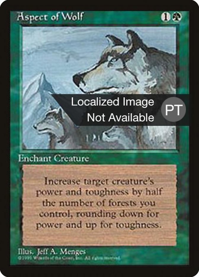 Aspect of Wolf [Fourth Edition (Foreign Black Border)] | Anubis Games and Hobby