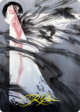 Tendrils of Agony Art Card (Gold-Stamped Signature) [Strixhaven: School of Mages Art Series] | Anubis Games and Hobby