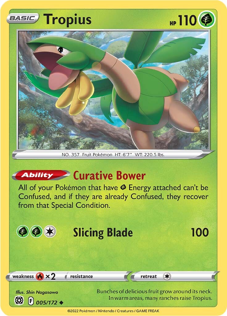 Tropius (005/172) [Sword & Shield: Brilliant Stars] | Anubis Games and Hobby