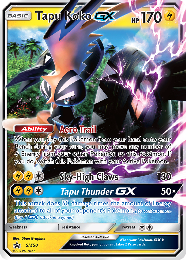 Tapu Koko GX (SM50) [Sun & Moon: Black Star Promos] | Anubis Games and Hobby