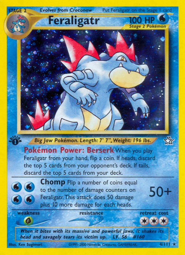 Feraligatr (4/111) [Neo Genesis 1st Edition] | Anubis Games and Hobby