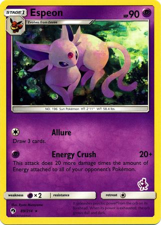 Espeon (89/214) (Mewtwo Deck) [Battle Academy 2020] | Anubis Games and Hobby