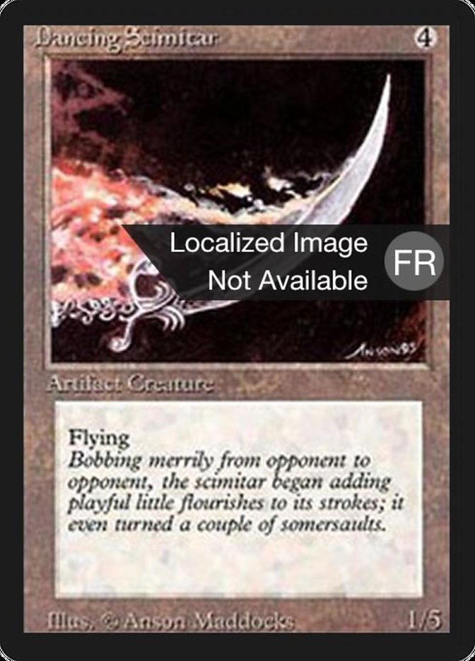 Dancing Scimitar [Foreign Black Border] | Anubis Games and Hobby