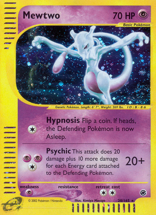 Mewtwo (20/165) [Expedition: Base Set] | Anubis Games and Hobby