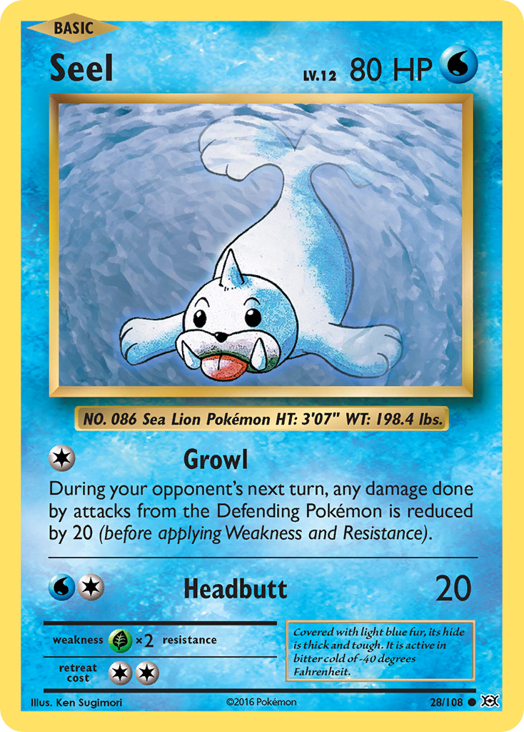 Seel (28/108) [XY: Evolutions] | Anubis Games and Hobby