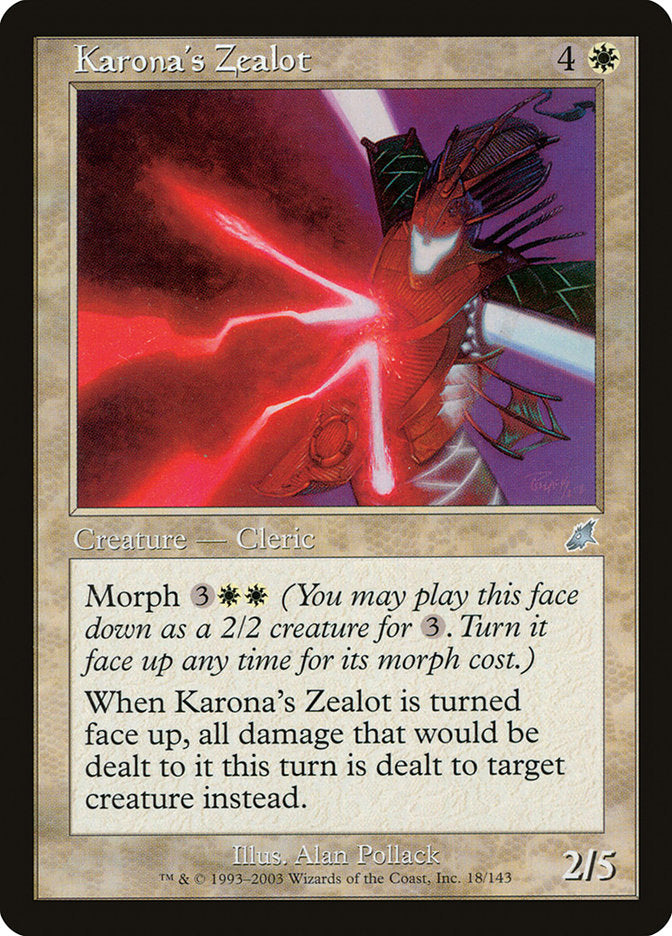 Karona's Zealot [Scourge] | Anubis Games and Hobby