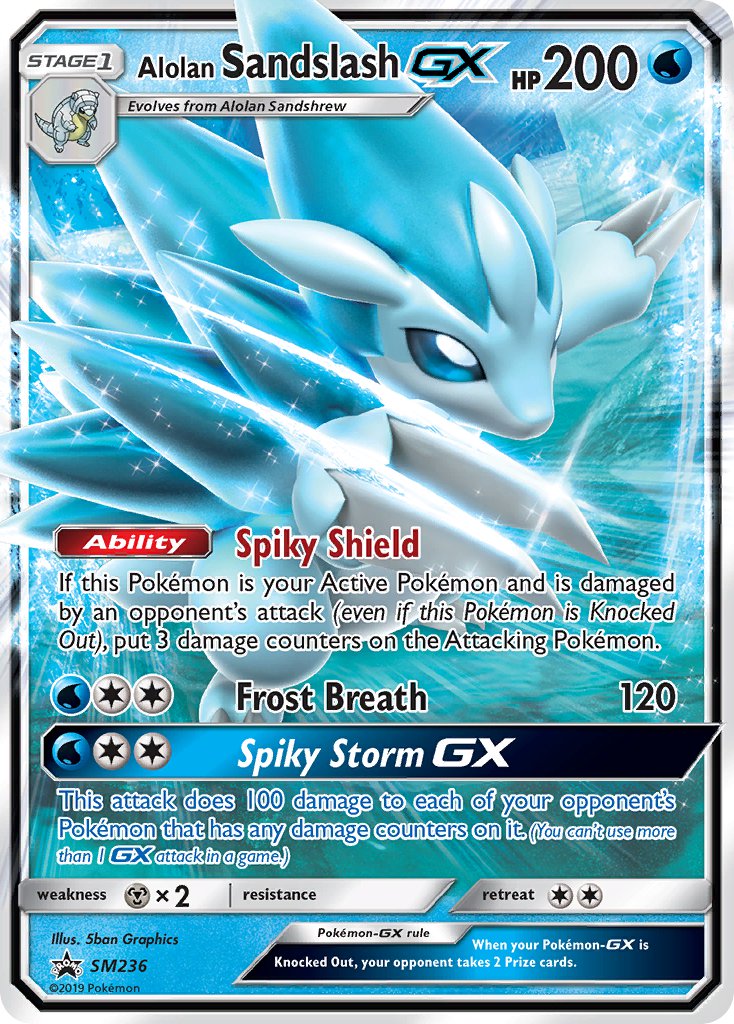 Alolan Sandslash GX (SM236) [Sun & Moon: Black Star Promos] | Anubis Games and Hobby