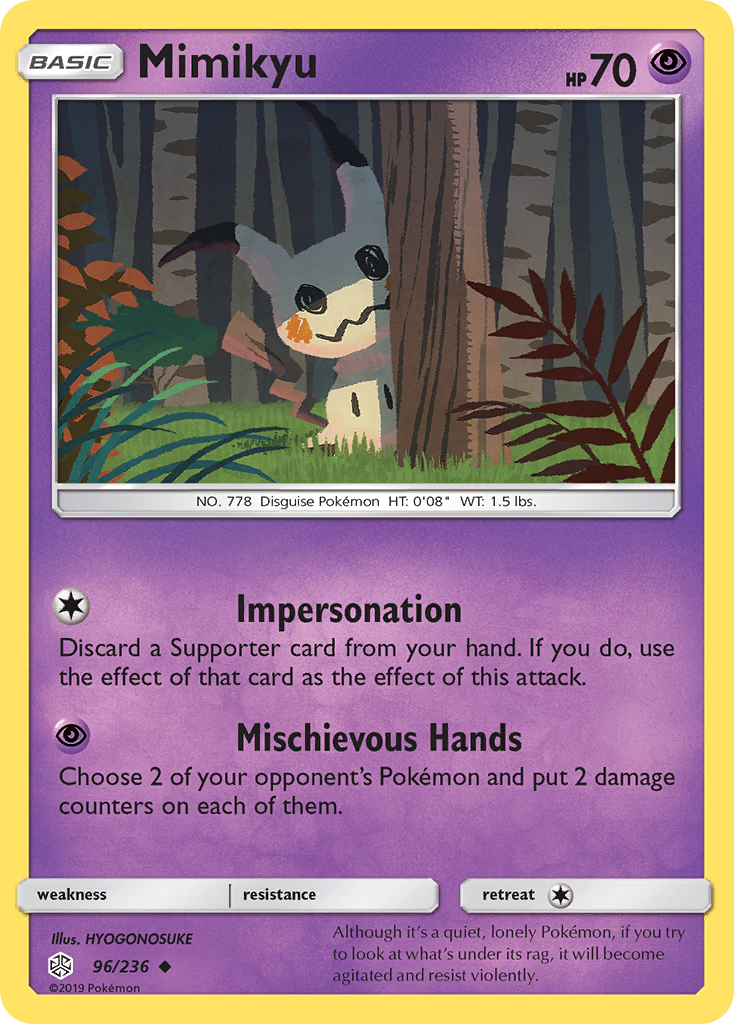 Mimikyu (96/236) [Sun & Moon: Cosmic Eclipse] | Anubis Games and Hobby