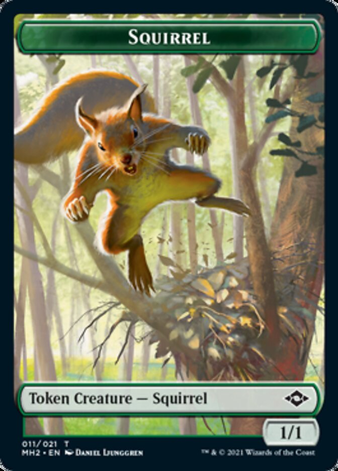 Squirrel Token [Modern Horizons 2 Tokens] | Anubis Games and Hobby