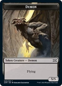 Demon // Squirrel Double-Sided Token [Double Masters Tokens] | Anubis Games and Hobby