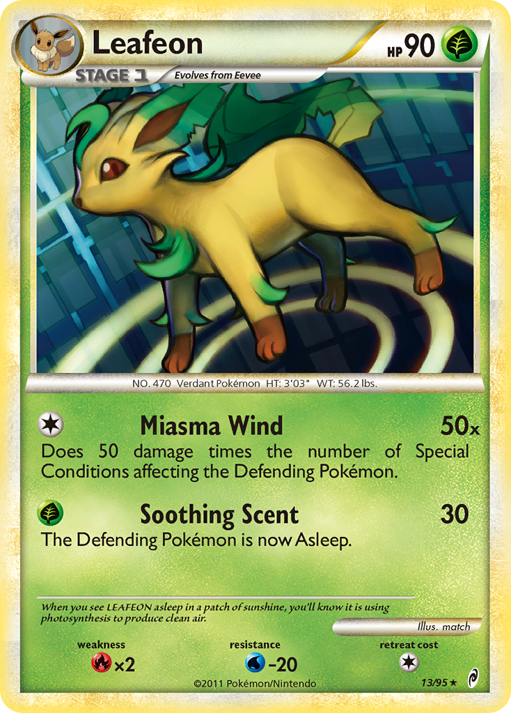 Leafeon (13/95) [HeartGold & SoulSilver: Call of Legends] | Anubis Games and Hobby