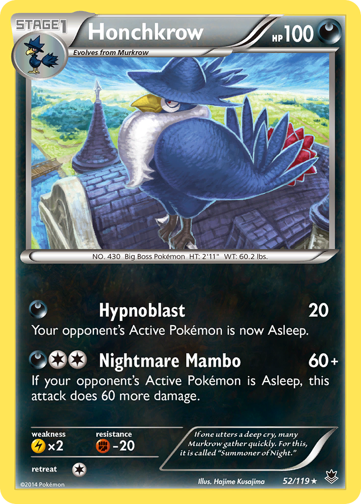 Honchkrow (52/119) [XY: Phantom Forces] | Anubis Games and Hobby