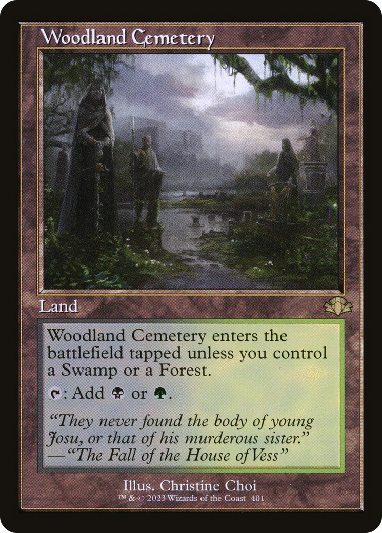 Woodland Cemetery (Retro) [Dominaria Remastered] | Anubis Games and Hobby