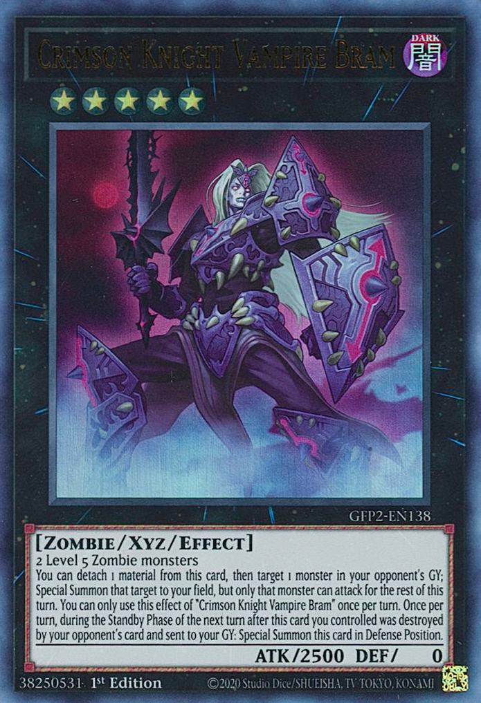 Crimson Knight Vampire Bram [GFP2-EN138] Ultra Rare | Anubis Games and Hobby