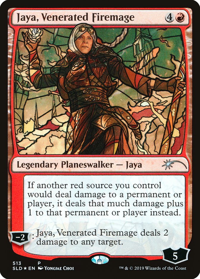 Jaya, Venerated Firemage (Stained Glass) [Secret Lair Drop Promos] | Anubis Games and Hobby
